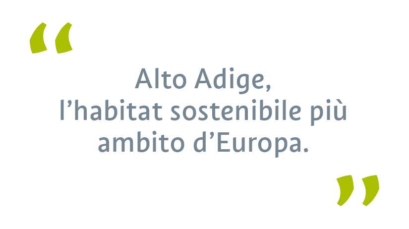 Alto Adige, l'habitat sostenibile più ambito d'Europa Alto Adige, l'habitat sostenibile più ambito d'Europa